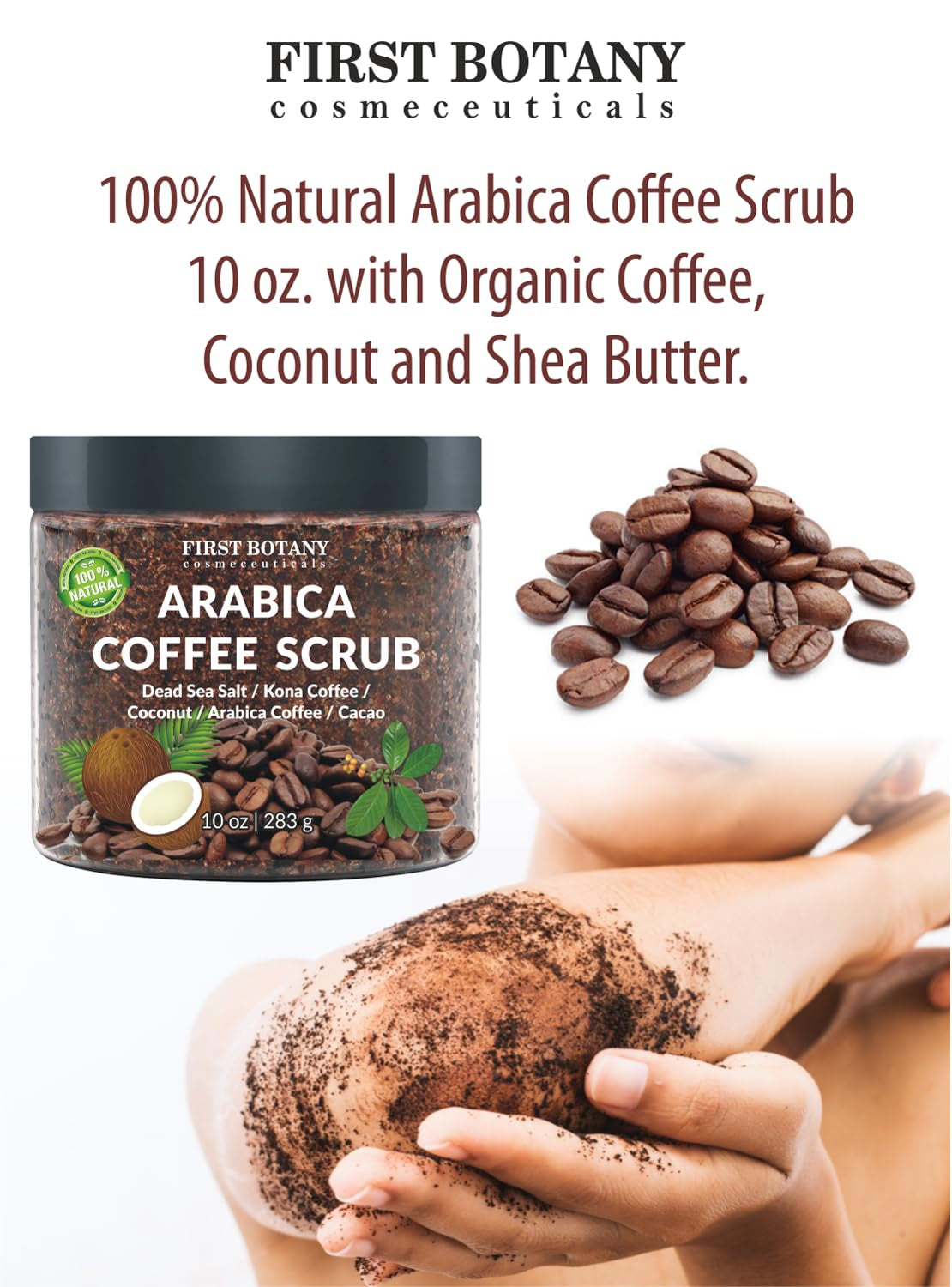 100% Natural Arabica Coffee Scrub