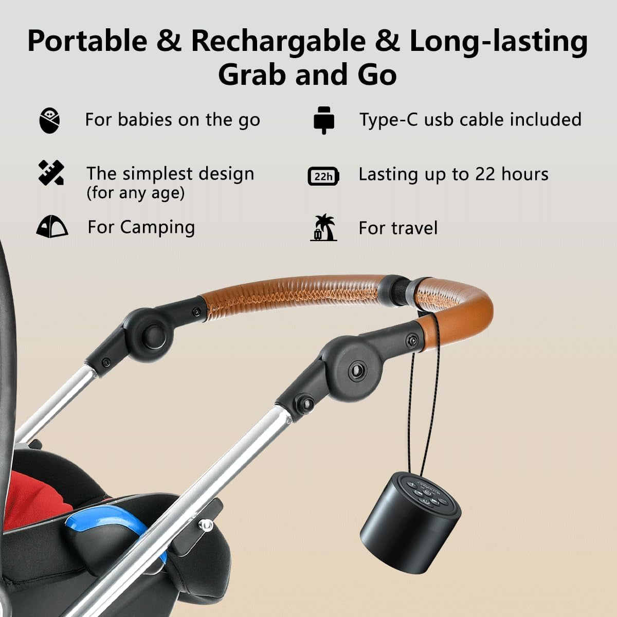 Portable Sound Machine for Camping
