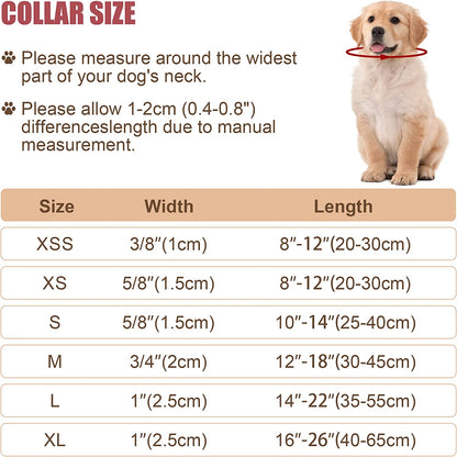 Reflective Dog Collar with Adjustable Buckle 