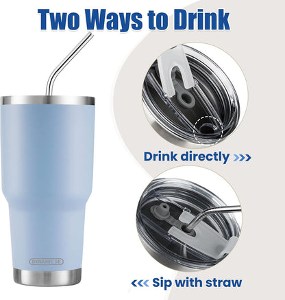 Blue Stainless Steel Tumbler
