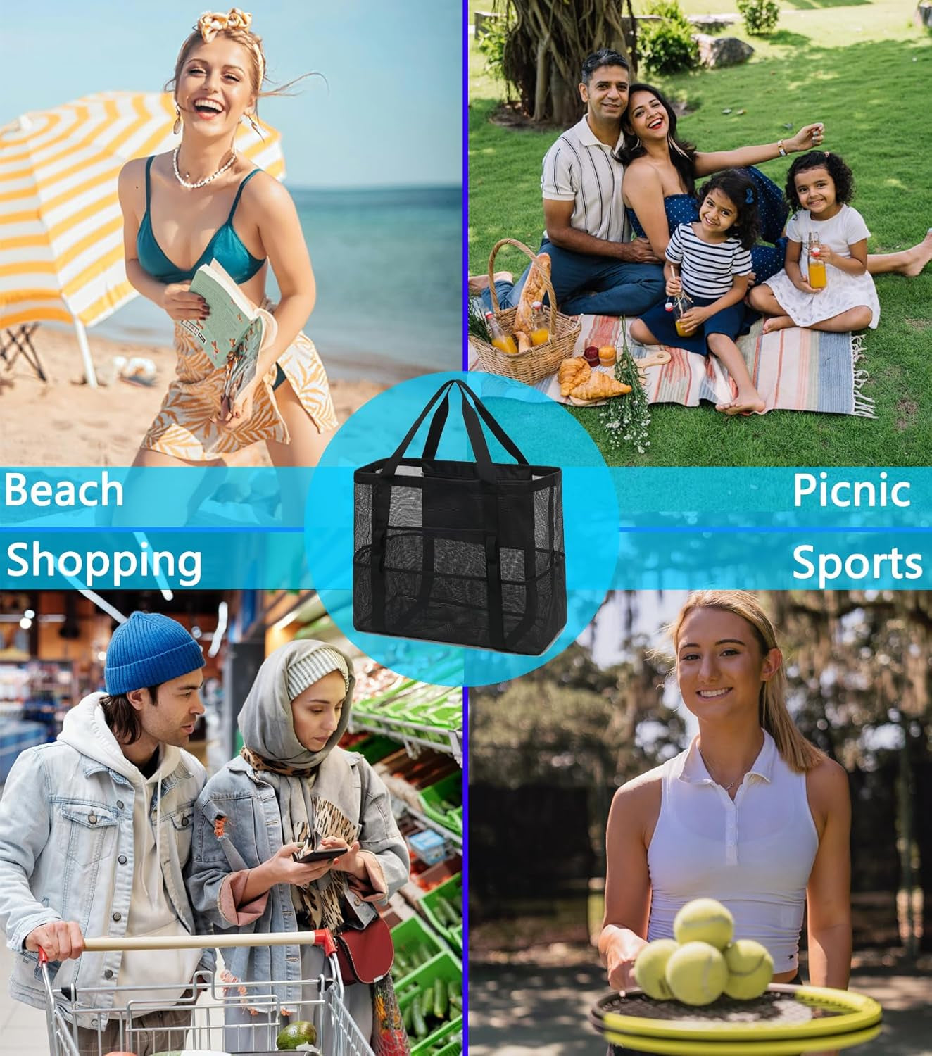 Mesh Beach Bag
