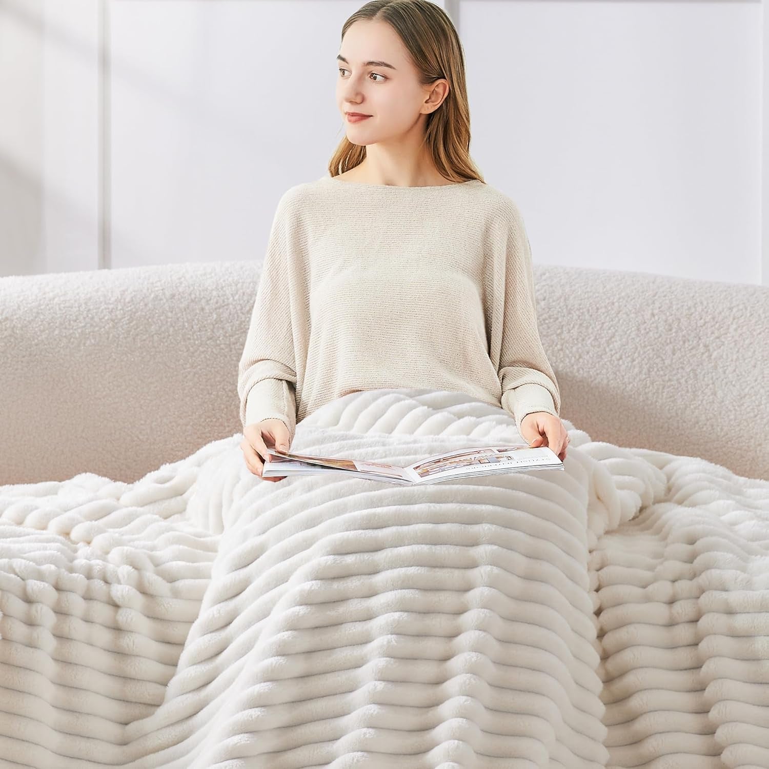 Fleece Throw Blanket for Couch