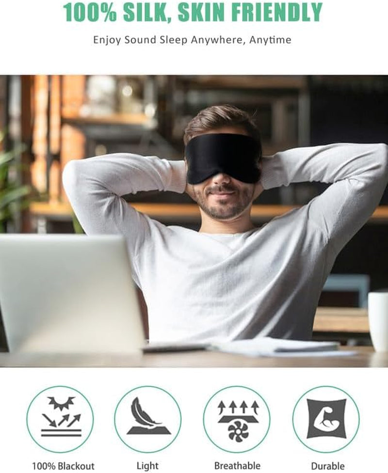 100% Natural Pure Silk Eye Masks