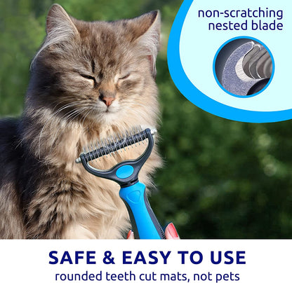 Double-Sided Deshedding Brush
