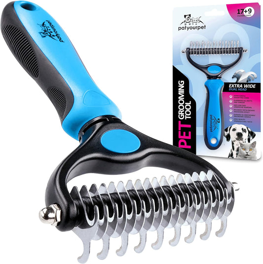 Double-Sided Deshedding Brush
