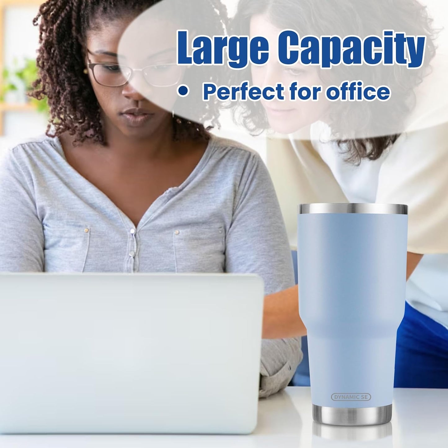 Blue Stainless Steel Tumbler