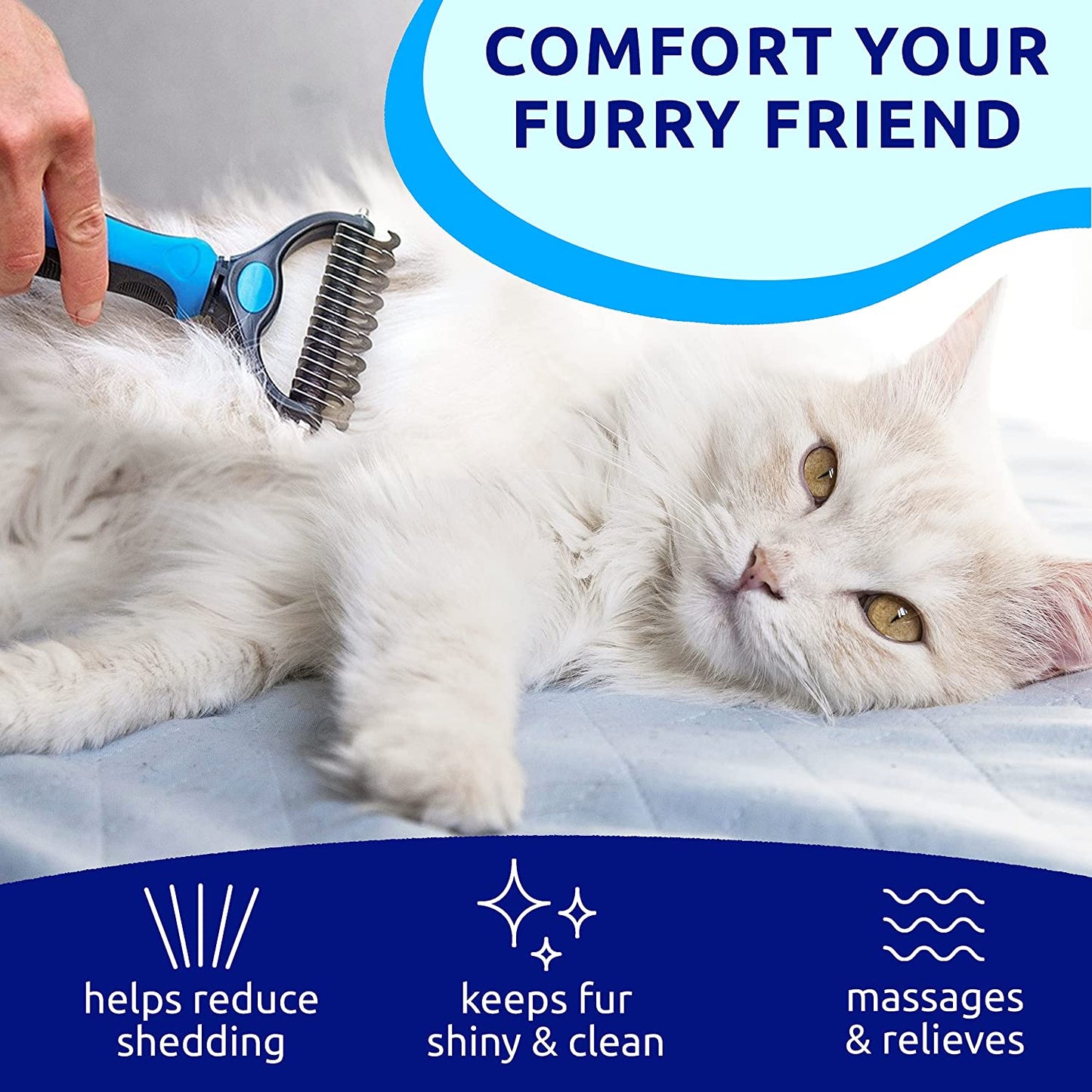 Double-Sided Deshedding Brush
