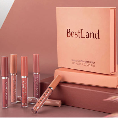 6Pcs Matte Liquid Lipstick Makeup Set